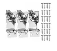 Mors de verrouillage à agrafe, moraillon adenas sécurité for bureau, boucle for porte d'armoire cabanon, loquets tiroir casier, placard(4 inch-3PCS)