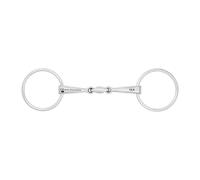 Mors double brisures pour cheval avec système de verouillage Waldhausen 16 mm Argenté 13,5 cm