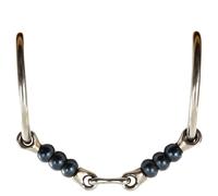 Mors double brisures pour cheval BR Equitation Sweet Iron Cherry Roller Argenté 13,5 cm