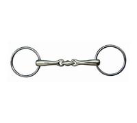 Mors double brisures pour cheval HKM Edelstahl 18 mm Argenté 70x155 mm Large