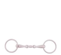 Mors double brisures pour cheval massif inox BR Equitation Beige 14,5 cm