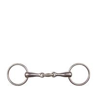 Mors double brisures pour cheval massif inox BR Equitation Bronze 13,5 cm