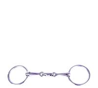 Mors double brisures pour cheval massif inox pour poney BR Equitation Violet 10,5 cm