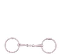 Mors double brisures pour cheval releveur massif inox BR Equitation Argenté 12,5 cm