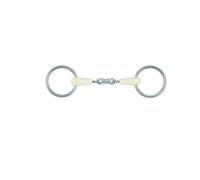 Mors double brisures pour cheval Soyo French Link Noir 135 mm