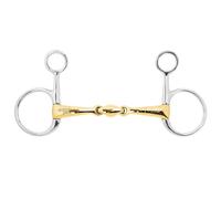 Mors double brisures pour cheval Stübben Baucher Argenté 16 mm / 13,5 cm