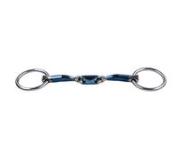 Mors double brisures pour cheval Trust Sweet Iron Eliptical 12 Bleu 12,5 cm