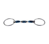 Mors double brisures pour cheval Trust Sweet Iron Eliptical 16 Bleu 13,5 cm