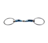 Mors double brisures pour cheval Trust Sweet Iron Jointed 16 Bleu 12,5 cm