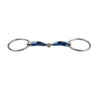 Mors double brisures pour cheval Trust Sweet Iron Loose ring locked 16 Bleu 13,5 cm