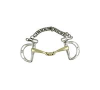Mors double brisures pour cheval Umbria Equitazione Pro Bits Gris 12,5 cm