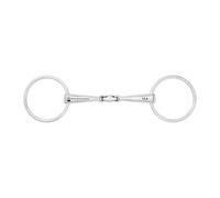 Mors double brisures pour cheval Waldhausen Argenté 14,5 cm