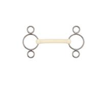Mors droit Soyo Happy mouth pessoa "plain" Blanc 125 mm