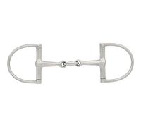 Mors en D pour cheval à double articulation HorseGuard Argenté 125 mm