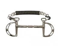 Mors espagnol pour cheval droit Metalab Elite Argenté 125 mm