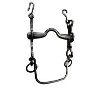 Mors espagnol pour cheval en acier inoxydable Zaldi 5/5 nº2H Noir 12,5 cm