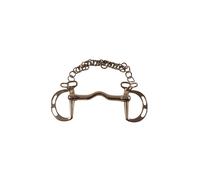 Mors espagnol pour cheval non articulé Umbria Equitazione SS Uxeter Marron 13,5 cm