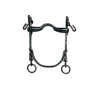 Mors espagnol pour cheval sans mentonnière Zaldi Noir 12,5 cm