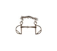 Mors espagnol pour cheval solide Umbria Equitazione Kimberwick Marron 13,5 cm