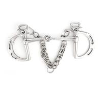 Mors Kimberwicke en Acier Inoxydable avec Embouchure Solide articulée et Rouleau, Mors de contrôle de la Mastication pour Chevaux, adapté à l’équitation et à l’entraînement. (La Bouche du Cheval