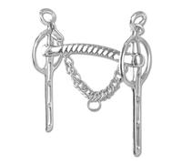 Mors Liverpool pour cheval d'attelage Waldhausen EST Argenté 15,5 cm