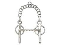 Mors Liverpool pour cheval embouchure droite Sefton Argenté 14,5 cm