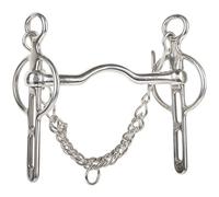 Mors Liverpool Pour Cheval Passage De Langue Avec 2 Passants Harry's Horse 11,5 Cm Mixte Argenté