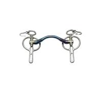 Mors Liverpool pour cheval Trust Sweet Iron Medium port Bleu 12,5 cm