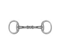 Mors olive pour cheval anatomique double brisure Waldhausen Massif Argenté 13,5 cm