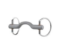 Mors olive pour cheval avec canon à passage de langue, doux Beris Gris 130 mm