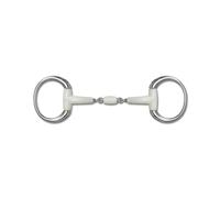 Mors olive pour cheval avec rouleau Happy Mouth Contour Argenté 14,5 cm