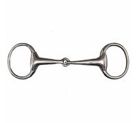 Mors olive pour cheval brisé en inox Tattini Argenté 10 cm
