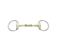 Mors olive pour cheval double brisure Kavalkade KavalBit Doré 145 mm