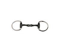 Mors olive pour cheval double brisures JP Korsteel Noir 12,7 cm