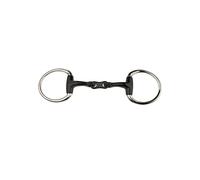 Mors olive pour cheval double brisures JP Korsteel Noir 14 cm