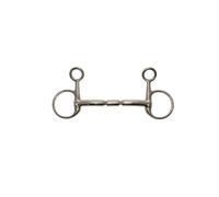 Mors olive pour cheval droit baucher Metalab Elite Argenté 135 mm
