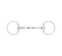 Mors olive pour cheval ergonomique brisure double Waldhausen Argenté 12,5 cm