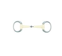 Mors olive pour cheval simple anneau rond Soyo Happy Mouth Argenté 135 cm