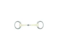 Mors olive pour cheval simple joint Soyo Happy Mouth Argenté 115 cm