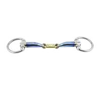 Mors olive pour cheval Trust Sweet Iron Eggbutt Bradoon Dr.bristol Bleu 13,5 cm