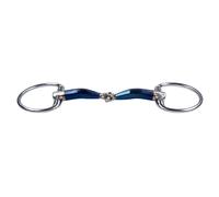 Mors olive pour cheval Trust Sweet Iron Eggbutt Locked 16 Bleu 12,5 cm