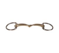 Mors olive simple brisure pour cheval en cuivre Velari 14mm 14,5cm Doré 14,5 cm