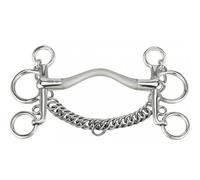 Mors pelham passage de langue pour cheval Sprenger Satinox Argenté 135 mm