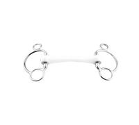 Mors pessoa 2,5 anneaux pour cheval à canon Trust Inno Sense Flexi Soft 15 Blanc 13,5 cm
