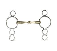 Mors Pessoa 3 anneaux pour cheval HORKA Argenté 12,5 cm