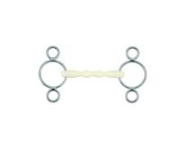 Mors pessoa droit pour cheval Soyo Happy Mouth 3 Argenté 135 cm