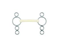 Mors pessoa droit pour cheval Soyo Happy Mouth 4 Argenté 125 cm