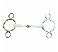 Mors pessoa pour cheval à 3 anneaux gout menthe Daslö Argenté 13 cm