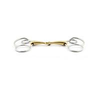 Mors pessoa pour cheval allemand simple Jump'In Doré 135 mm