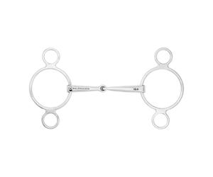Mors pessoa pour cheval brisure simple Waldhausen Argenté 11,5 cm